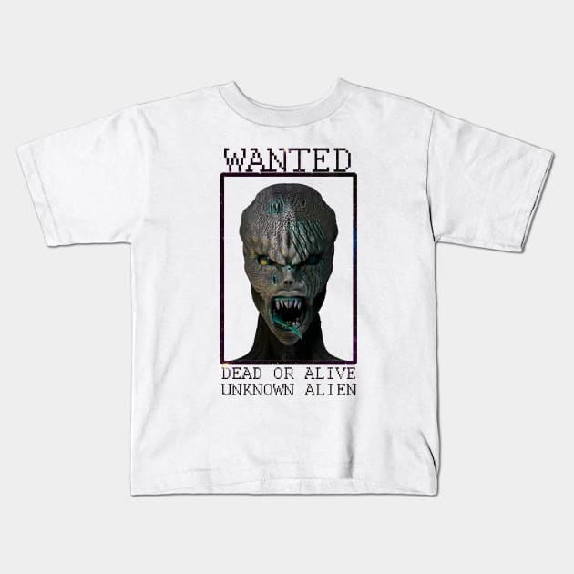 Wanted Kids T-Shirt by Liquid Feline